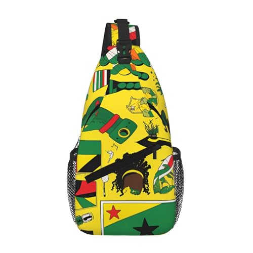 Imagen de BOAIHH Jamaican Elements Bolsa de pecho de gran capacidad