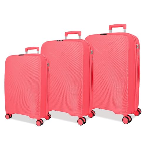 Women's Suitcase Set, Pink, One Size