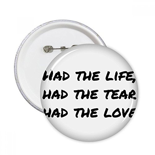 Pins badge bouton poésie et amour DIYthinker de taille XXL pour customiser vos vêtements en lot de 5