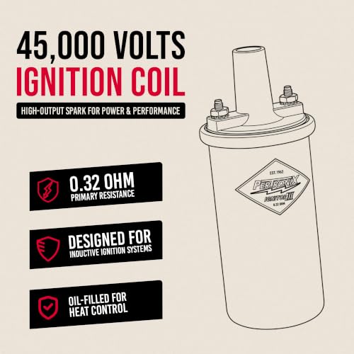 Image of PerTronix Flame-Thrower III Ignition Coil 45,000 Volt, Chrome - 44001