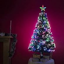 2ft Green Multi Coloured Fibre Optic Christmas Tree