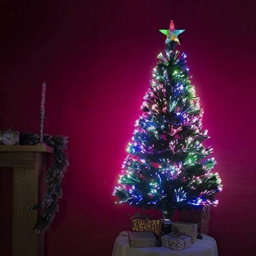 2ft Green Multi Coloured Fibre Optic Christmas Tree