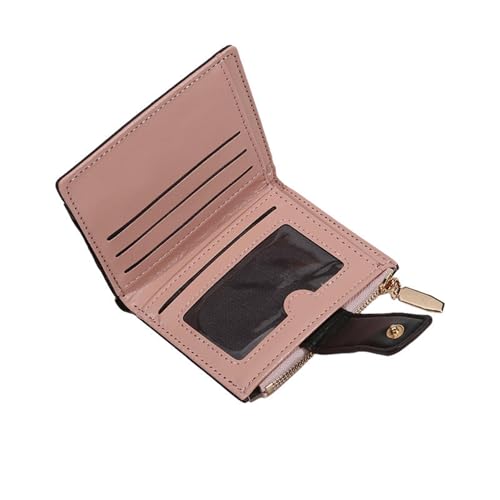 Compact Multi-Card Women'S Wallet Spring Summer Small Simple Leather Card Holder Mini Purse With Coin Pocket(Black)4