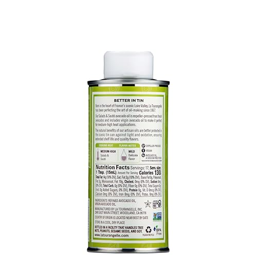 Image of La Tourangelle, Avocado Oil, Handcrafted from Premium Avocados, Great for Cooking, as Butter Substitute, and for Skin and Hair, 8.45 fl oz