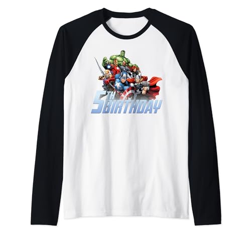 T-shirt Avengers 5 ans anti-irritation raglan Marvel maillot résistant