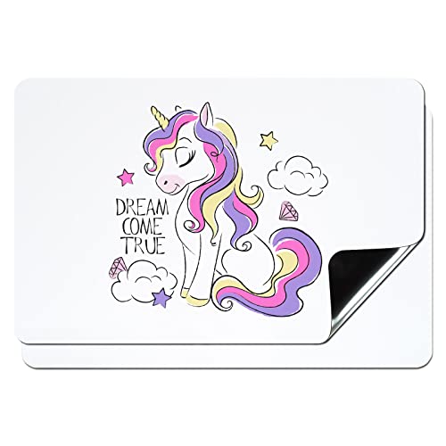 Magnetic Dry Erase Whiteboard Sheet - 2-Pack White Board Magnet Sheets 17 X 11 Inches, Dry Erase Refrigerator Message Board For Kitchen Fridge, Large #TOP7