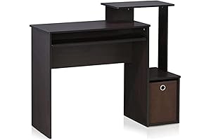 Furinno Econ Multipurpose Dark Walnut Home Office Writing Desk