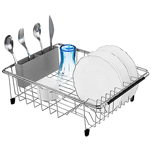 Ipegtop Expandable Deep & Large Dish Drying Rack & Stackable Cabinet Shelf Cupboard Organizers. #TOP1