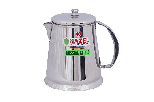Image of HAZEL Restaurant Stainless Steel Tea Pot Water Kettle Pitcher Coffee Pot with Handle (1050 ml), Silver