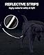 Joytale Taktische Hundeleine, 1.2m-1.8m Bungee Hundeleine Reflektierend mit 2 Gepolsterten Griffen, Autosicherheitsgurt, Leine Hund ohne Zugkraft für Mittelgroße, Große, X-Große Hunde, Braun