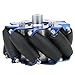 Mecanum Wheels, Left Mecanum Wheel Robot Metal Wheel 4in Mecanum Wheel Left Aluminum with TPU Rubber Rollers Industrial Robot Accessories