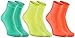 Produktbild Rainbow Socks - Damen Premium Antibakterielle Bunte Baumwolle Socken mit Silberionen - 3 Paar - Türkis Olive Lachs - Größen 39-41
