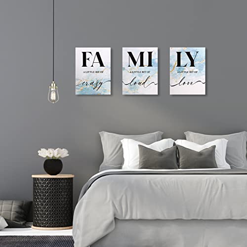 Liigemi Family Wall Decor Set Of 3,Canvas Wall Art,Family Prints Signs Framed, Retro Artwork Decoration For Bedroom, Living Room, Home Wall Decor（11.8 X15.8 Inch） #TOP5