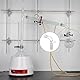 StonyLab Glass Vakuum Take Off Abnehm Adapter, 105° Gebogen, Kurzer Schaft mit 24/40 Gelenken