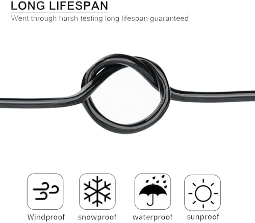 22 Gauge 2 Conductor Electrical Wire 25FT, UL 2464 22 AWG 2 Wire Cable Tinned Copper PVC Stranded 22/2 Core Wire for LED Strips Lighting, Outdoor Low Voltage Extension Cable, Automotive etc. - 3