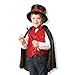 Melissa & Doug Magician Role Play Costume Set - Includes Hat, Cape, Wand, Magic Tricks