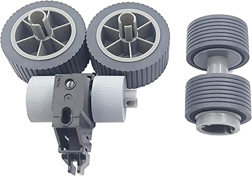 CeaMere 1SET Scanner Consumable Kit Pick Roller + Brake Roller Pickup Roller Separation Roller Compatible with Fujitsu fi-7600 fi-7700 fi-7700S fi-7460 fi-7480