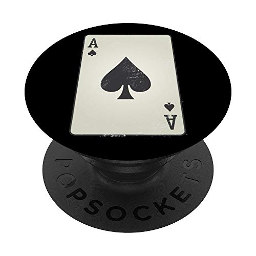 Playing Card Ace of Spade Poker Cool Novelty Lover Gifts PopSockets Supporto e Impugnatura per Smartphone e Tablet