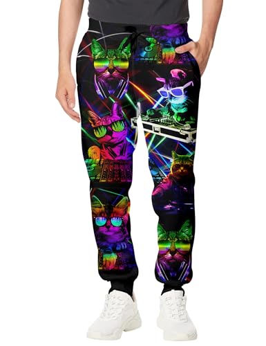 Pantalon de jogging 3D pour homme avec cordon de serrage ajustable