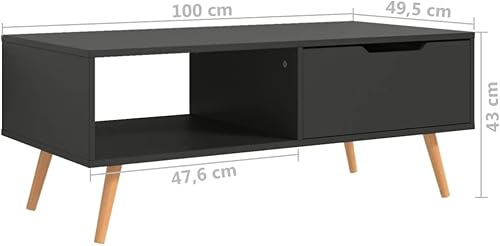 Miniatura 2 de Mesa auxiliar, mesa de centro elevable, mesa de centro cuadrada adecuada para sala de estar, oficina, balcón, estudio, sala de estar familiar, color