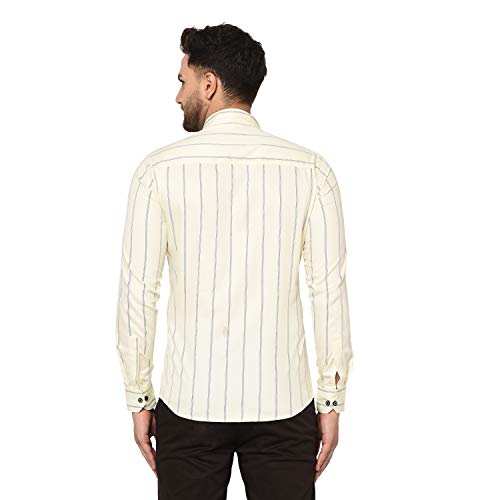 Image of Men Striped Slim Fit Shirt