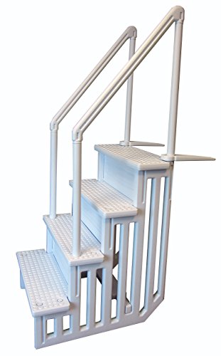 Escalera de plástico para piscina elevada miniatura 2