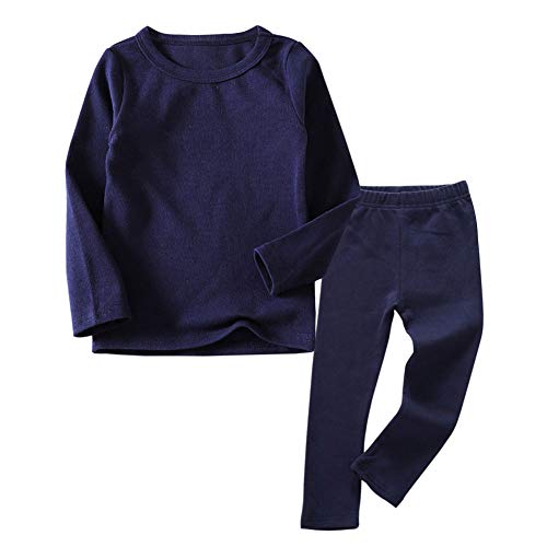 Image of Little Kids Long Johns Thermal Underwear Set 2PC Crewneck Tops and Bottom Toddler Pajamas Warm Jammies,(1-7yrs)