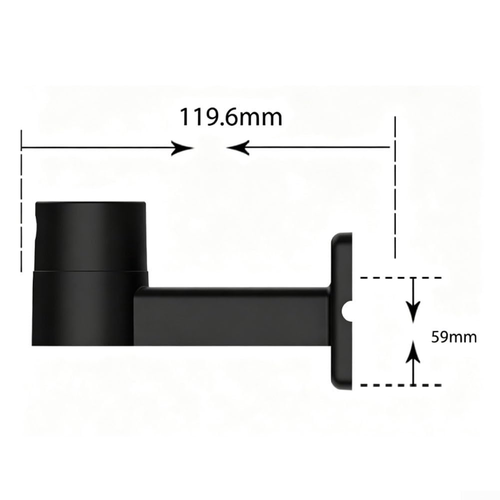 Base Mural Plástico Negro para Robot GOAT O800 A1600(2PCS)