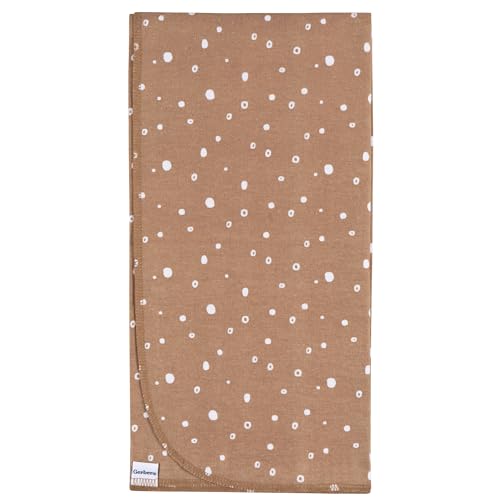 Image of Gerber Unisex Baby 100% Cotton Flannel Receiving Blankets 30x30 Inches (Pack of 4), Boho Rainbow, One Size