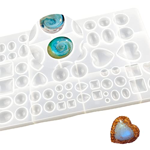 Silicone Resin Jewelry Casting Mold, Resin Jewelry Molds, for DIY Artcraft Project, Crafting, Gift Pendant, Pendant Earrings Making, Large - Thumbnail 3