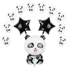 Panda feestdecoraties, schattige panda mylar-ballonnen, kinderverjaardagsdecoratie, panda, verjaardagsdecoratieset voor…