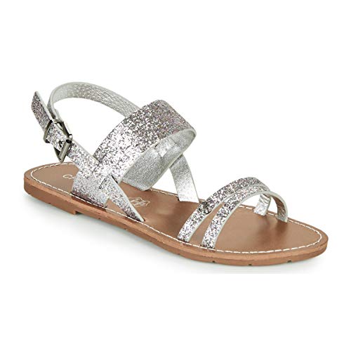 CHATTAWAK Femme 9MONIAARGENT38 Sandale, Argent, 38 EU