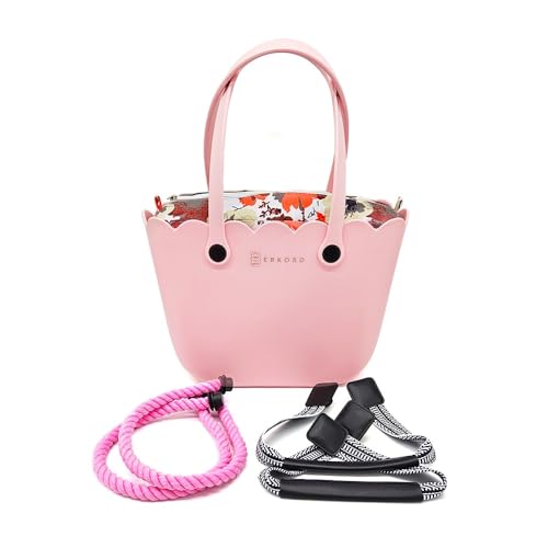 Image of Rubber tote bag for women lightweight | EVA beach bag waterproof | Inner bag |Three pairs of handles