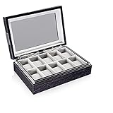  HEISSE & SÖHNE SEIT 1976® Uhrenbox Executive 10 Quercus mit Sichtfenster für 10 Armbanduhren
