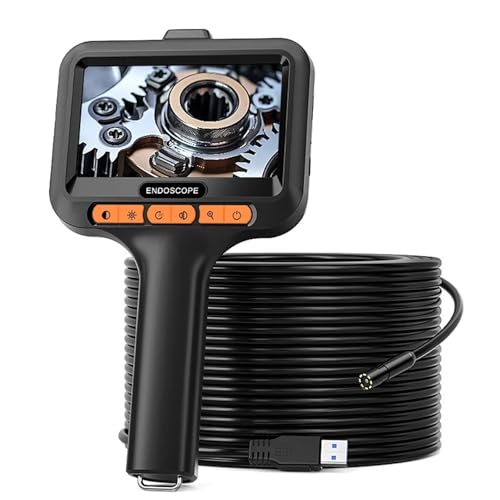 �H�Ɨp�n���h�w���h������ 4.3�C���` IPS�X�N���[�� HD1080P �J���� 8MM USB 2M-100M �Ԍ����p�{�A�X�R�[�v 8��LED 2600mAh �h��(2m)