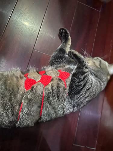 Biquíni para gatos para animais de estimação, fantasia de gato pura feita à mão roupas divertidas pa