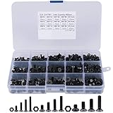 460 Stück Senkschrauben,Hakkin M3 M4 M5 Schrauben und muttern set Senkkopfschrauben mit Innensechskant,10.9 Grad Sechskantschrauben Senkkopf Assortment Kit Präzise Metrische Schraubenset