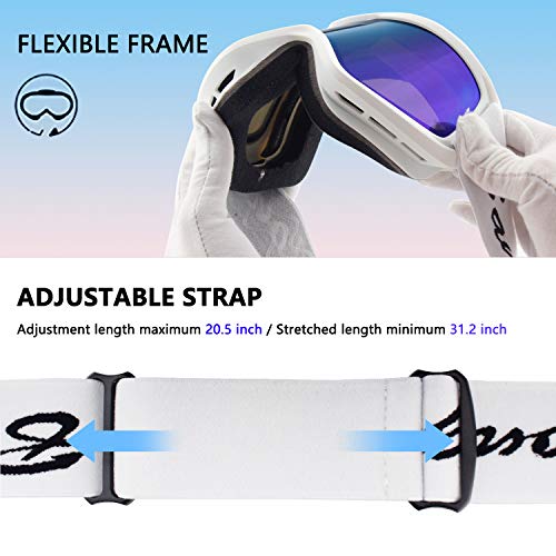 Snowboardbrille von BangLong – Skibrille für Brillenträger