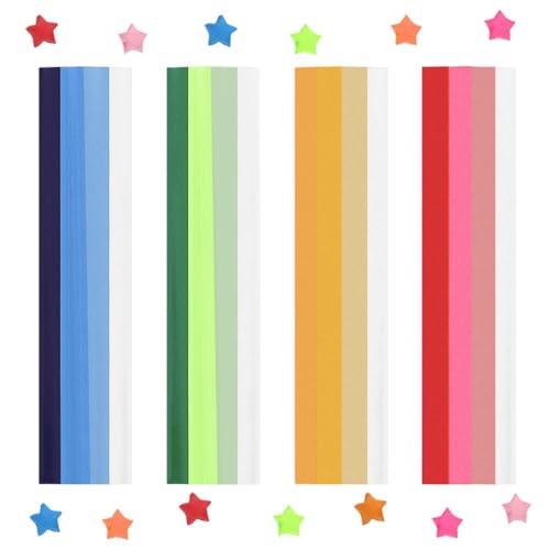 UDNFHL 2160 Hojas De Origami Estrella, Papel De Artesanía, Arte De Origami De Bricolaje, Juguetes De Origami para Niños.