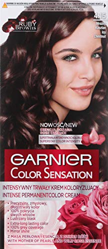 GARNIER - COLOR SENSATION - Permanent hair color cream - 4.15 Icy Chestnut