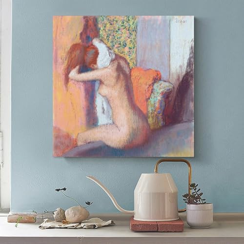 Impression toile Degas After The Bath de qualité supérieure 40cm - 2