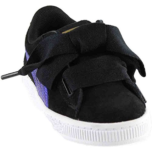 Image of PUMA Kids Girls Suede Heart Lace Up Sneakers Shoes Casual