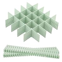 Divisori Per Cassetti Regolabili Hantoc - 12 Pezzi, Plastica Bianca, 32.4x7 Cm - Foto 11