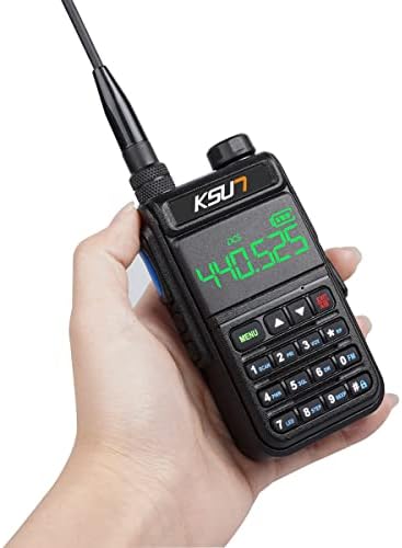 2 Way Radios Walkie Talkies Long Range Air Band 5000 mAh Battery NOAA Weather Radio Gifts for Hiking, Camping KSUN UV78D