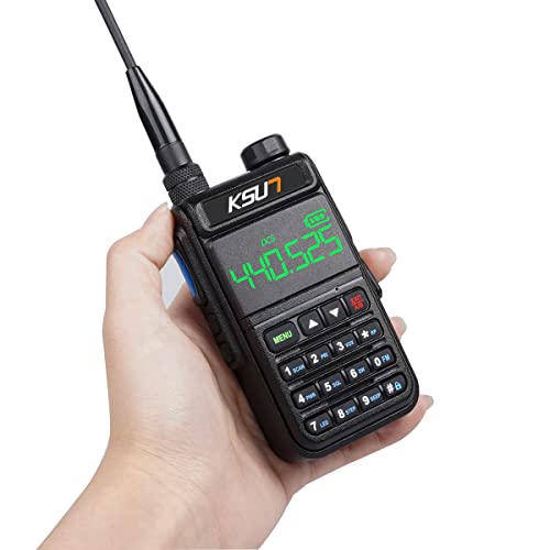 2 Way Radios Walkie Talkies Long Range Air Band 5000 Mah Battery Noaa Weather Radio Gifts For Hiking, Camping Ksun Uv78D #TOP23