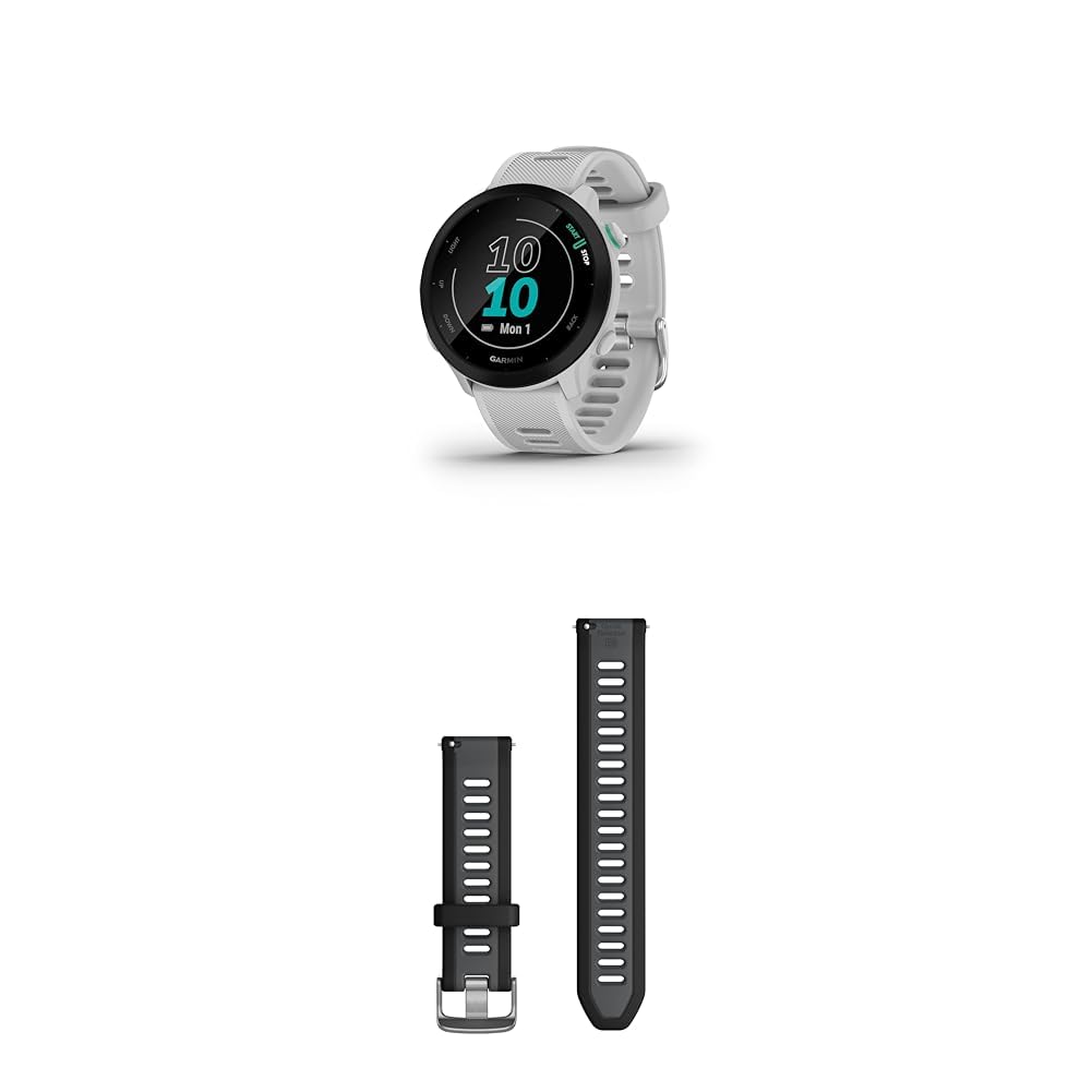 Garmin Forerunner 55 – GPS Running Watch with 1.04“ Always-On Color Display & Quick Release Band
