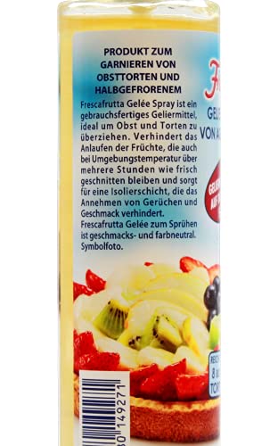 FABBRI 1905 - Veganes Agar Agar Gelatine Spray für Torten & Obst. Gebrauchsfertiges Geliermittel zum Sprühen, ideal für frische und glänzende Obstdekorationen, 150ml