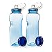 Produktbild 2 x 0,5 L Trinkflasche aus Tritan mit Trinkdeckel Flip Top Sportdeckel BPA frei