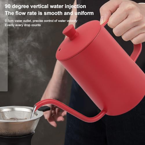 Hervidor multifuncional de acero inoxidable 600 ml con termómetro de cocina 6