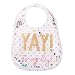 Mud Pie Baby Girls First Birthday Laminated Cake Smashing Bib, white, One Size